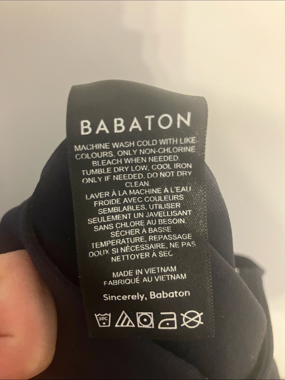 Aritzia Babaton long-sleeve bodysuit in black crewneck +snap-closure Small - Picture 8 of 9